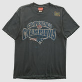 New England Patriots Reebok 2000s T-shirt Charcoal Vintage | Fanatics