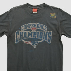 New England Patriots Reebok 2000s T-shirt Charcoal Vintage | Fanatics