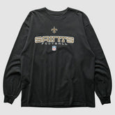New Orleans Saints 2000s Long Sleeve T-shirt Black Vintage | Fanatics