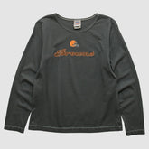 Cleveland Browns NFL 2000s Long Sleeve T-shirt Charcoal Vintage | Fanatics