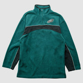 Philadelphia Eagles NFL 2000s 1/4 Zip Sweatshirt Green Vintage | Fanatics
