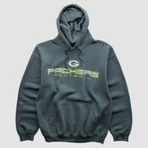 Green Bay Packers 2000s Hooded Pullover Sweatshirt Dark Heather Gray Vintage | Fanatics