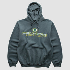 Green Bay Packers 2000s Hooded Pullover Sweatshirt Dark Heather Gray Vintage | Fanatics