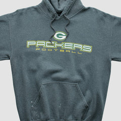 Green Bay Packers 2000s Hooded Pullover Sweatshirt Dark Heather Gray Vintage | Fanatics
