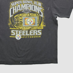 Pittsburgh Steelers Reebok 2009 T-shirt Black Vintage | Fanatics