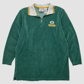 Green Bay Packers Game Day Clothing 90s 1/4 Zip Sweatshirt Green Vintage | Fanatics