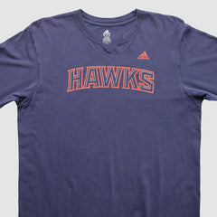 Atlanta Hawks 2000s Long Sleeve T-shirt Navy Vintage - NBA