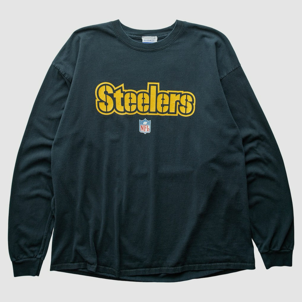 Pittsburgh Steelers Reebok 2000s Long Sleeve T-shirt Black Vintage | Fanatics