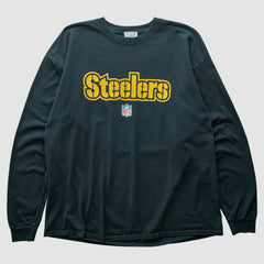Pittsburgh Steelers Reebok 2000s Long Sleeve T-shirt Black Vintage | Fanatics