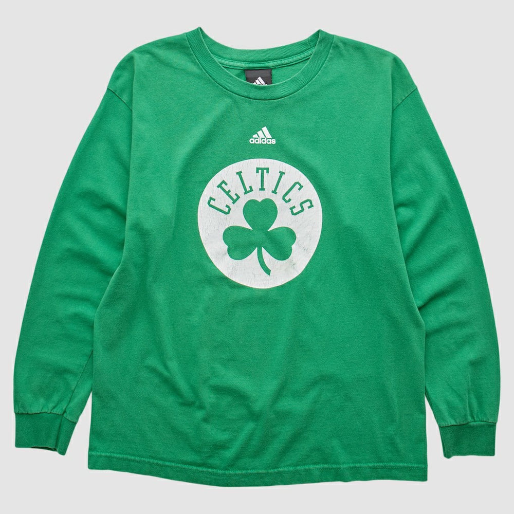 Boston Celtics 2010s Long Sleeve T-shirt Green Vintage - NBA