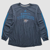 Oklahoma City Thunder 2010s Long Sleeve T-shirt Navy Vintage - NBA