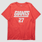 New York Giants Reebok 2010s T-shirt Red Vintage | Fanatics