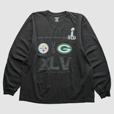 Superbowl XLV Reebok 2011 Long Sleeve T-shirt Black Vintage | Fanatics