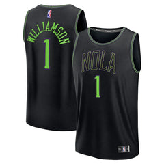 Zion Williamson New Orleans Pelicans 2025/26 City Edition Fast Break Jersey Black - NBA