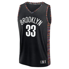 Nic Claxton Brooklyn Nets 2025/26 City Edition Fast Break Jersey Black - NBA