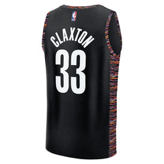 Nic Claxton Brooklyn Nets 2025/26 City Edition Fast Break Jersey Black - NBA