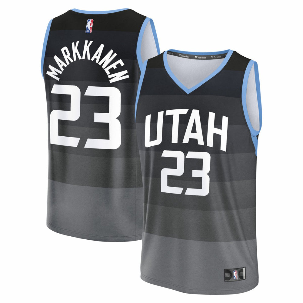 Lauri Markkanen Utah Jazz Youth 2025/26 City Edition Fastbreak Jersey Black - NBA