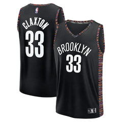 Nic Claxton Brooklyn Nets Youth 2025/26 City Edition Fastbreak Jersey Black - NBA