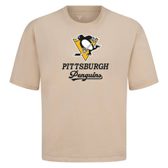Pittsburgh Penguins Levelwear Team Surge Luxe Signature Knit T-Shirt - Khaki - NHL