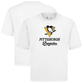 Pittsburgh Penguins Levelwear Team Surge Luxe Signature Knit T-Shirt - White - NHL
