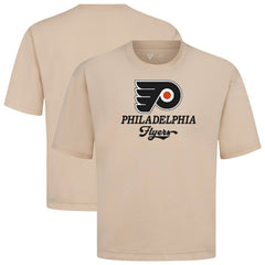 Philadelphia Flyers Levelwear Team Surge Luxe Signature Knit T-Shirt - Khaki - NHL
