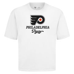 Philadelphia Flyers Levelwear Team Surge Luxe Signature Knit T-Shirt - White - NHL