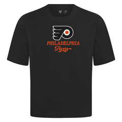 Philadelphia Flyers Levelwear Team Surge Luxe Signature Knit T-Shirt - Black - NHL