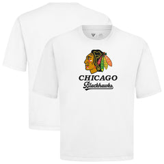 Chicago Blackhawks Levelwear Team Surge Luxe Signature Knit T-Shirt - White - NHL
