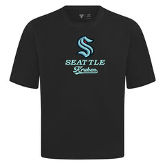Seattle Kraken Levelwear Team Surge Luxe Signature Knit T-Shirt - Black - NHL