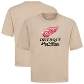 Detroit Red Wings Levelwear Team Surge Luxe Signature Knit T-Shirt - Khaki - NHL