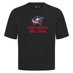 Columbus Blue Jackets Levelwear Team Surge Luxe Signature Knit T-Shirt - Black - NHL