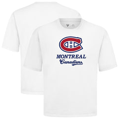 Montreal Canadiens Levelwear Team Surge Luxe Signature Knit T-Shirt - White - NHL
