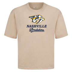 Nashville Predators Levelwear Team Surge Luxe Signature Knit T-Shirt - Khaki - NHL