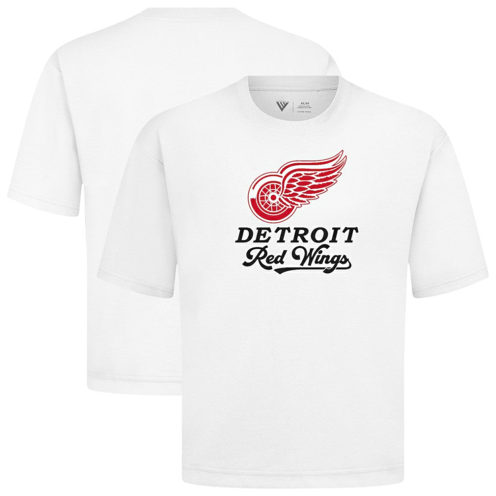 Detroit Red Wings Levelwear Team Surge Luxe Signature Knit T-Shirt - White - NHL