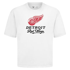 Detroit Red Wings Levelwear Team Surge Luxe Signature Knit T-Shirt - White - NHL