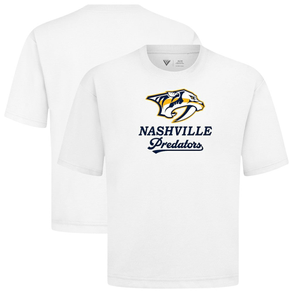 Nashville Predators Levelwear Team Surge Luxe Signature Knit T-Shirt - White - NHL