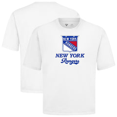 New York Rangers Levelwear Team Surge Luxe Signature Knit T-Shirt - White - NHL