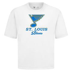 St. Louis Blues Levelwear Team Surge Luxe Signature Knit T-Shirt - White - NHL