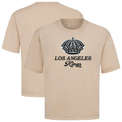 Los Angeles Kings Levelwear Team Surge Luxe Signature Knit T-Shirt - Khaki - NHL
