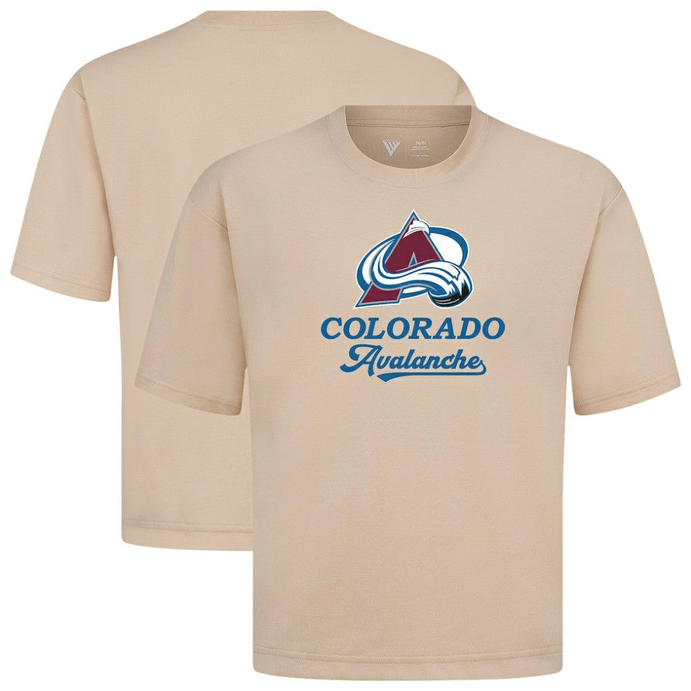 Colorado Avalanche Levelwear Team Surge Luxe Signature Knit T-Shirt - Khaki - NHL