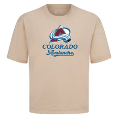 Colorado Avalanche Levelwear Team Surge Luxe Signature Knit T-Shirt - Khaki - NHL