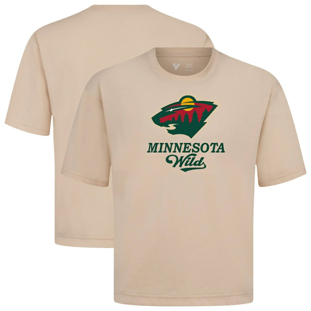 Minnesota Wild Levelwear Team Surge Luxe Signature Knit T-Shirt - Khaki - NHL