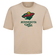 Minnesota Wild Levelwear Team Surge Luxe Signature Knit T-Shirt - Khaki - NHL