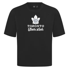 Toronto Maple Leafs Levelwear Team Surge Luxe Signature Knit T-Shirt - Black - NHL