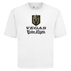 Vegas Golden Knights Levelwear Team Surge Luxe Signature Knit T-Shirt - White - NHL