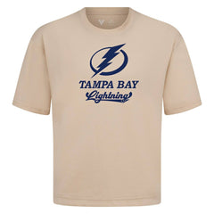 Tampa Bay Lightning Levelwear Team Surge Luxe Signature Knit T-Shirt - Khaki - NHL