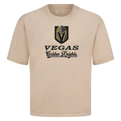 Vegas Golden Knights Levelwear Team Surge Luxe Signature Knit T-Shirt - Khaki - NHL