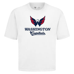 Washington Capitals Levelwear Team Surge Luxe Signature Knit T-Shirt - White - NHL
