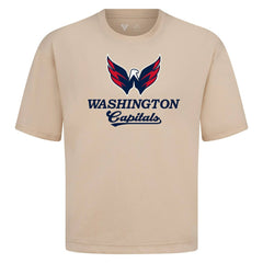 Washington Capitals Levelwear Team Surge Luxe Signature Knit T-Shirt - Khaki - NHL