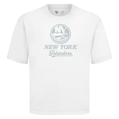 New York Islanders Levelwear Shadow Surge Luxe Signature Knit T-Shirt - White - NHL